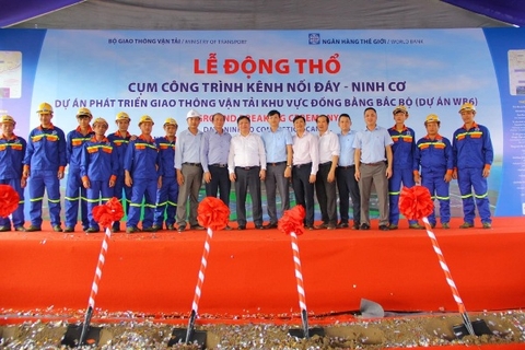 Khởi công xây dựng công trình Kênh Nối Đáy-Ninh Cơ (Nam Định)