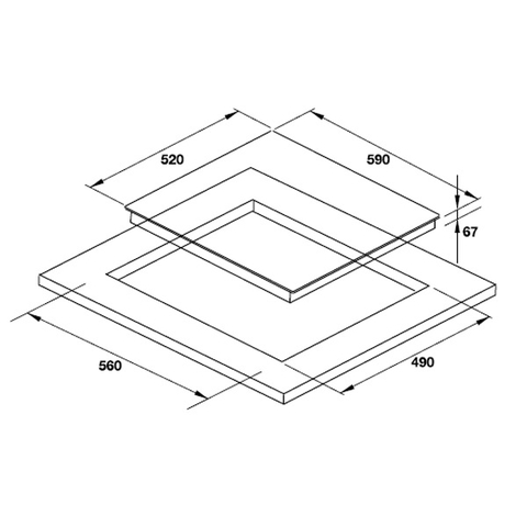 Bếp Điện Hafele HC-R603A 536.01.631 - 3 Vùng nấu