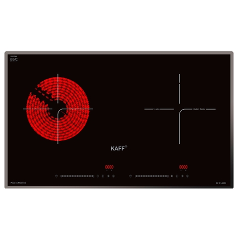 Bếp Điện Từ KAFF KF-FL68IC - 2 vùng nấu (1 điện + 1 từ), Kính cường lực chịu nhiệt siêu bền, Booster nấu nhanh