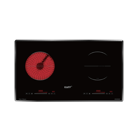 Bếp Điện Từ KAFF KF-SD300IC - 2 vùng nấu (1 điện + 1 từ), Booster nấu nhanh, Kính cường lực chịu nhiệt siêu bền