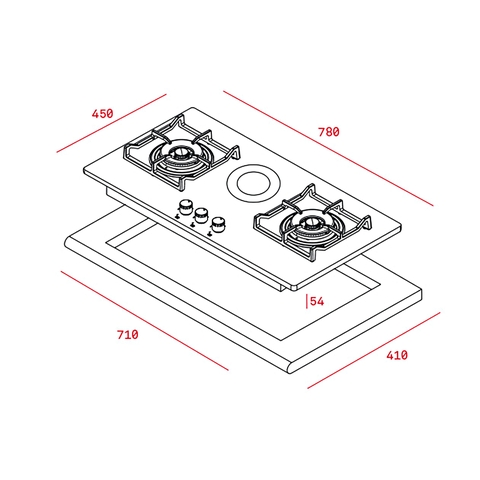 Bếp Gas TEKA WISH CGWLUX782G1 P40215002