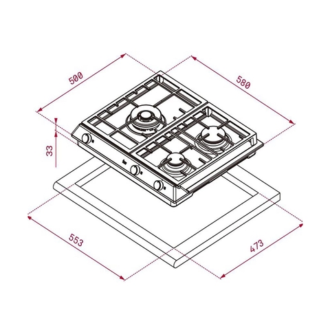 Bếp Gas TEKA WISH EX6013 G40212020
