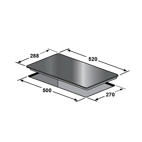 Bếp Từ Đôi Domino KAFF KF-330DI - 10 mức công suất, Kính chịu nhiệt siêu bền, Inverter thông minh