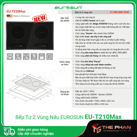 Bếp Từ Eurosun EU-T210Max