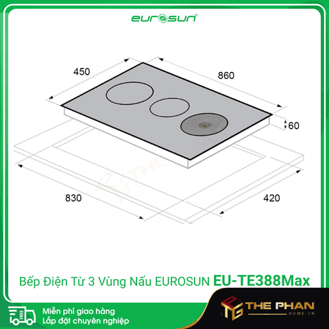 Bếp Điện Từ Eurosun EU-TE388Max