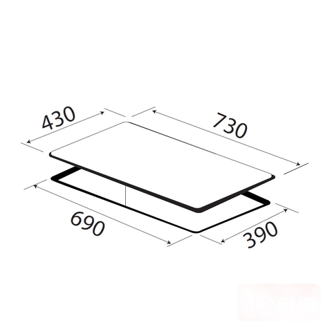 Bếp Từ Đôi KAFF KF-IH201II - Cảm ứng 10 mức công suất, Booster nấu nhanh