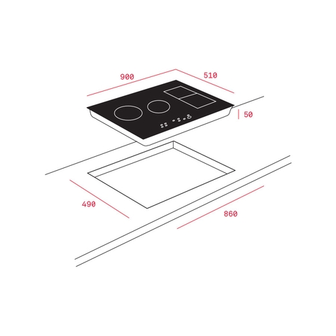 Bếp Từ Lắp Âm TEKA - WISH IRF9480TFT 10210184 - 4 vùng nấu, 15 công thức nấu, Mặt kính Ceramic