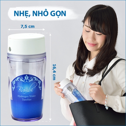 Bình tạo nước giàu Hydro cầm tay Bambi