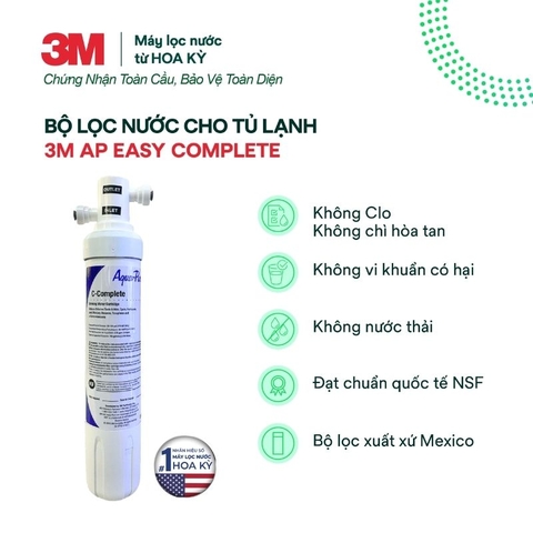 Bộ Lọc Nước Cho Tủ Lạnh 3M AP EASY COMPLETE