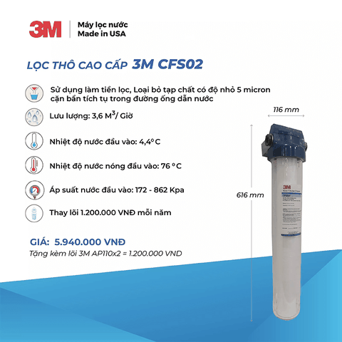 Cốc Lọc Thô Cao Cấp 3M CFS02