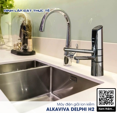 Máy Lọc Nước Điện Giải Ion Kiềm Giàu Hydro ALKAVIVA DELPHI H2