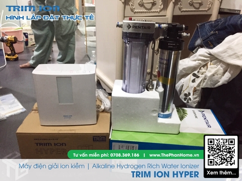 Máy Lọc Nước Điện Giải Ion Kiềm TRIMION HYPER - 5 tấm điện cực tạo ra 7 loại nước ion