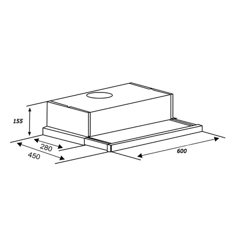 Máy Hút Mùi Âm Tủ KAFF KF-TL600/ TL700 - 750m³/h, 3 mức công suất, Kính phối inox sang trọng