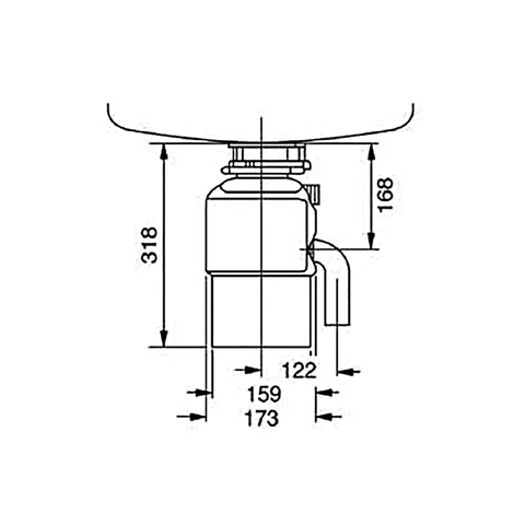 Máy Hủy Rác TEKA TR550 115890013 - Công suất 0.55HP, Đảo chiều tự động, Dễ dàng vệ sinh lắp đặt