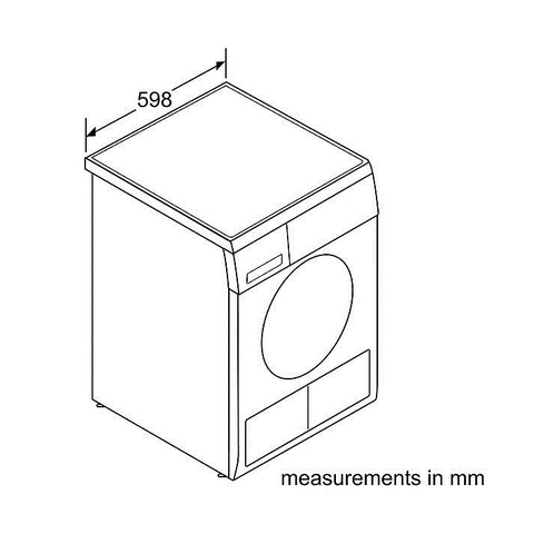 Máy Sấy Tụ Hơi 7KG BOSCH WTE84105GB - 9 chương trình sấy, Động cơ EcoSilence, Khóa trẻ em