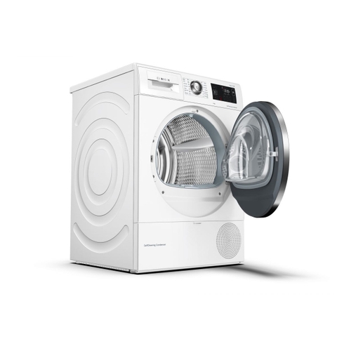 Máy Sấy Tụ Hơi Với Bơm Nhiệt Home Connect 8KG BOSCH WTW876H8SG - 14 chương trình, Động cơ EcoSilence, Khóa trẻ em