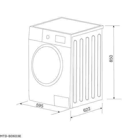 Máy Sấy Quần Áo Malloca MTD-B0603E - 8 Kg