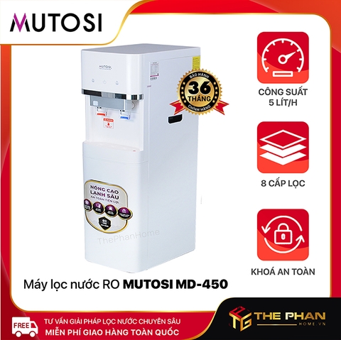 Máy Lọc Nước Nóng Lạnh Mutosi MD-450RO Tích Hợp 8 Cấp Lõi Lọc RO