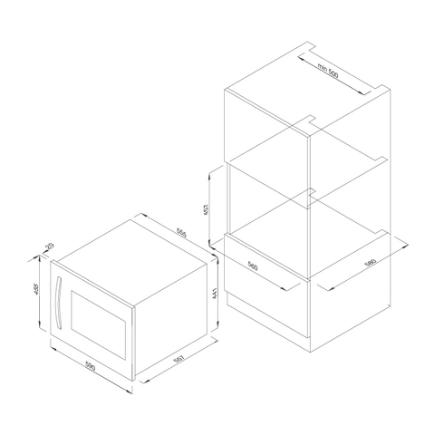 Tủ Bảo Quản Rượu Âm Tủ Malloca MWC-22G, MWC-22S - Sức chứa 24 chai