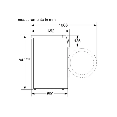 Máy Sấy Quần Áo BOSCH WTW876H8SG