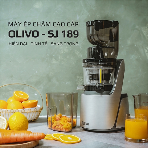 Máy Ép Chậm Olivo SJ189 ép trái cây rau củ quả BH 10 năm