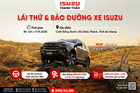 LÁI THỬ & BẢO DƯỠNG XE TẠI XÃ CHÂU THÀNH - AN GIANG| 17.10.2025