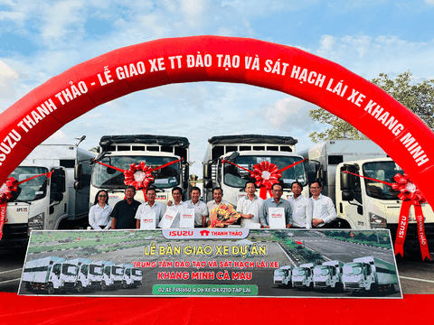 LỄ BÀN GIAO XE DỰ ÁN - TRƯỜNG LÁI KHANG MINH CÀ MAU