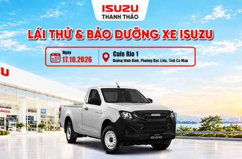 HOT! SỰ KIỆN TRƯNG BÀY ISUZU D-MAX D-CARGO 1000 TẠI BẠC LIÊU!