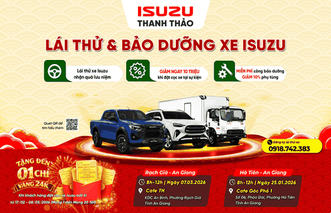 🎉 NGÀY HỘI LÁI THỬ & BẢO DƯỠNG XE ISUZU 07-08/03/2026