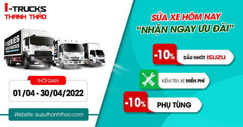 Khuyến mãi Dịch Vụ - Hậu Mãi Tháng 04.2022