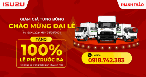 MỪNG ĐẠI LỄ - GIẢM 100% LỆ PHÍ TRƯỚC BẠ