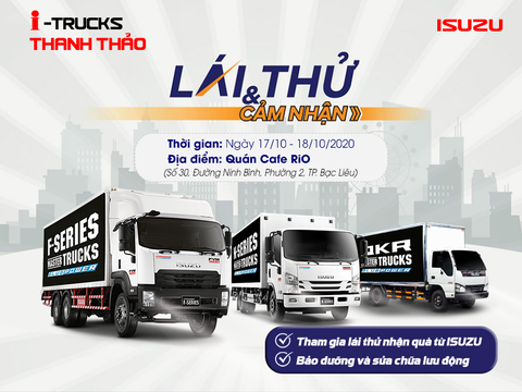 LÁI THỬ VÀ BẢO DƯỠNG LƯU ĐỘNG TẠI BẠC LIÊU (NGÀY 17-18/10/2020)