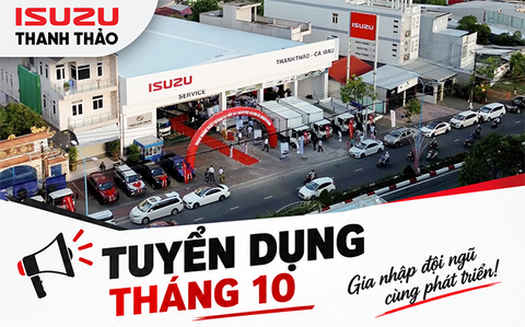 TUYỂN DỤNG THÁNG 10 - THỢ MÁY, GẦM