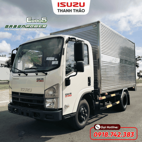 Xe tải Isuzu QKR230 Thùng Kín TC - Tải 2.5 tấn - Thùng dài 3m6