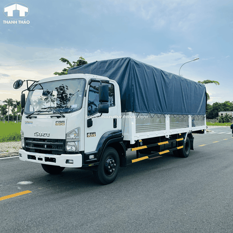 Xe tải Isuzu FRR650 Mui bạt - Tải trọng 6.2 tấn - Thùng dài 6m6