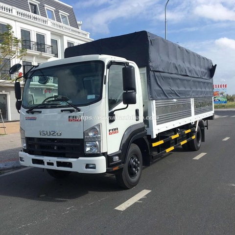 Xe tải Isuzu FRR650 Mui bạt TC - Tải trọng 6.5 tấn - Thùng dài 5m7