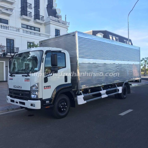 Xe tải Isuzu FRR650 Thùng Kín 304 - Tải trọng 5.75 tấn - Thùng dài 6m6