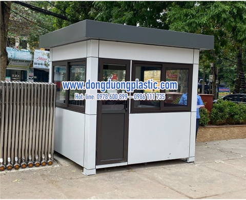 Cabin Bốt Gác Bảo Vệ Khung Thép Ốp Alu BOD-02KP