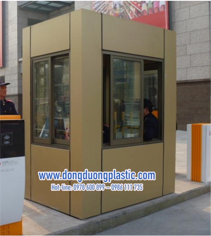 Bốt gác bảo vệ khung thép ốp Alu BOD-02KM