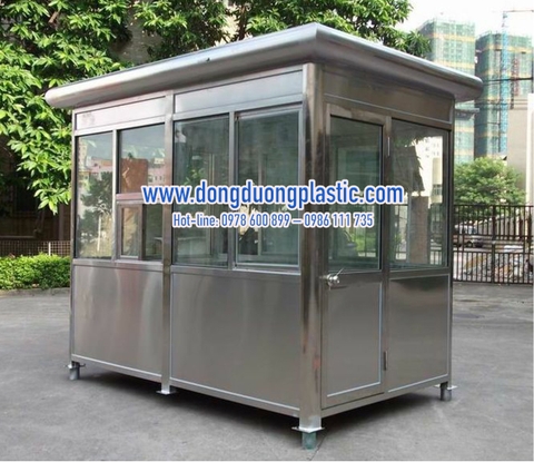 Cabin nhà bảo vệ inox BDI-11 (Mái bo tròn)