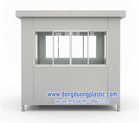 Bốt gác bảo vệ khung thép ốp Alu BOD-2025A