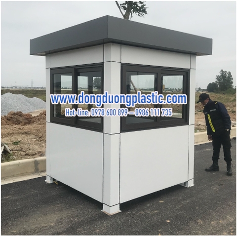 Cabin Bốt Gác Bảo Vệ Khung Thép Ốp Alu BOD-02KP