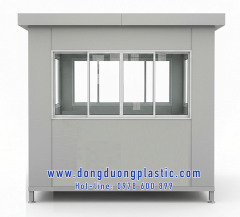 Bốt gác bảo vệ khung thép ốp Alu BOD-2025A