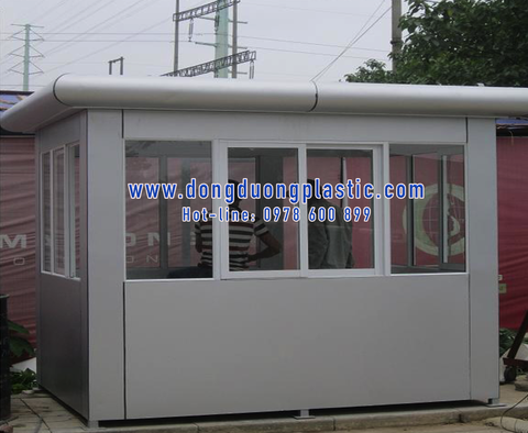 Bốt gác bảo vệ khung thép ốp Alu BOD-01TK