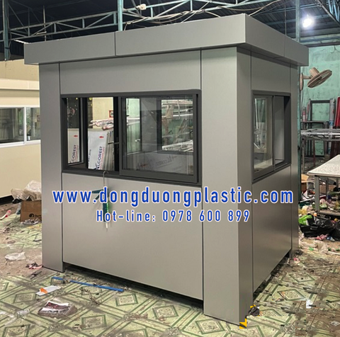 Bốt gác bảo vệ khung thép ốp Alu BOD-02GX