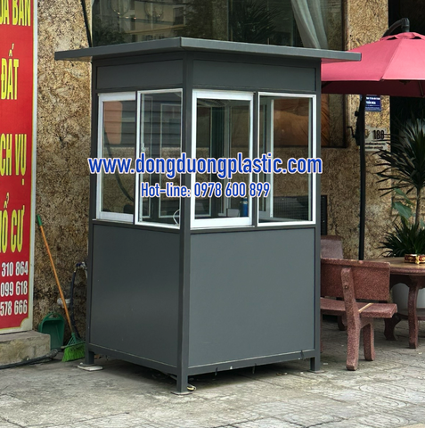 Bốt gác bảo vệ khung thép ốp Alu BOD-02V