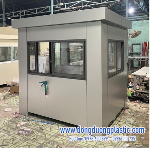 Bốt gác bảo vệ khung thép ốp Alu BOD-02GX