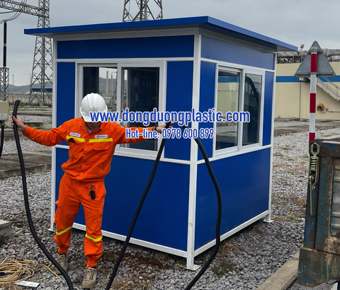 Bốt gác bảo vệ khung thép ốp Alu BOD-02AL