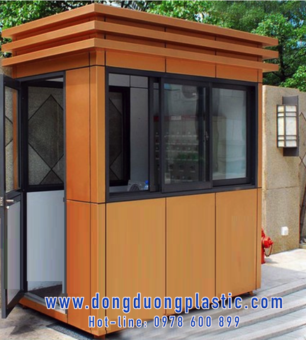 Cabin bốt gác bảo vệ khung thép ốp Alu BOD-02V3