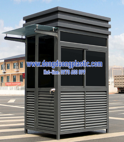 Cabin bốt gác bảo vệ khung thép mái vuông 3 tầng BOD-1215V